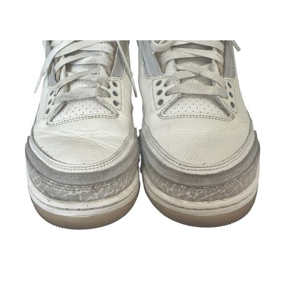 NIKE AIR JORDAN 3 Retro Craft Shoes Ivory/Grey Mist-Cream LIMITED EDITION 8.5 main image 14